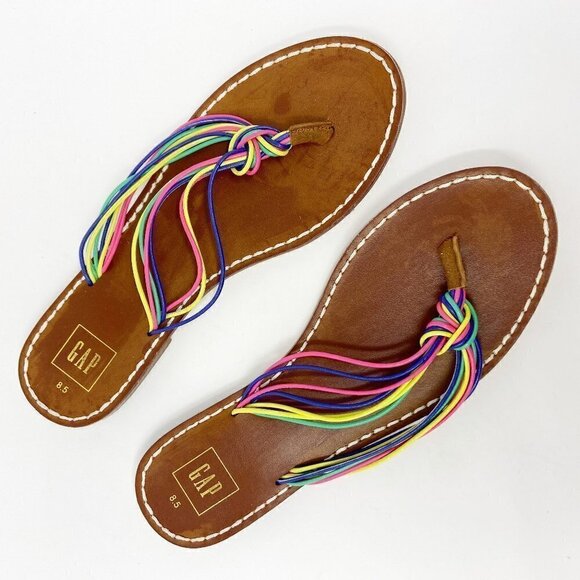 GAP | Multi Rope Strands Bright Sandals Flip Flops 8.5 - Picture 1 of 5